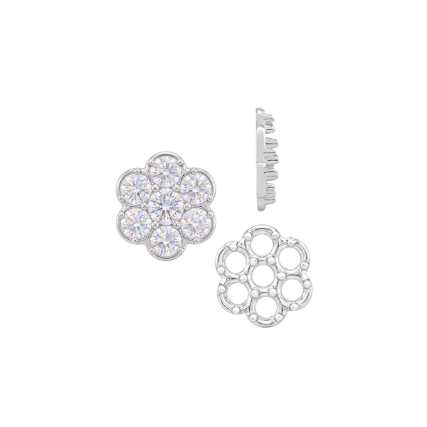 7 Stone Cluster Tops (7.00 x 1.00 mm - 7.00 x 3.60 mm)