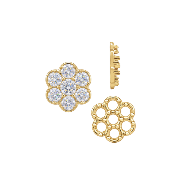 7 Stone Cluster Tops (7.00 x 1.00 mm - 7.00 x 3.60 mm)