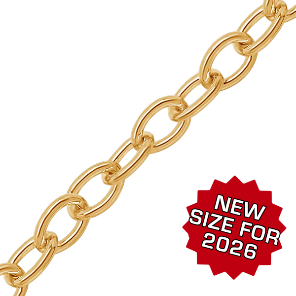 Bulk / Spooled Light Round Cable Chain in 14K Gold-Filled (1.50 mm - 11.00 mm)