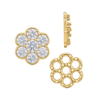 7 Stone Cluster Tops (7.00 x 1.00 mm - 7.00 x 3.60 mm)