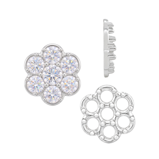 7 Stone Cluster Tops (7.00 x 1.00 mm - 7.00 x 3.60 mm)