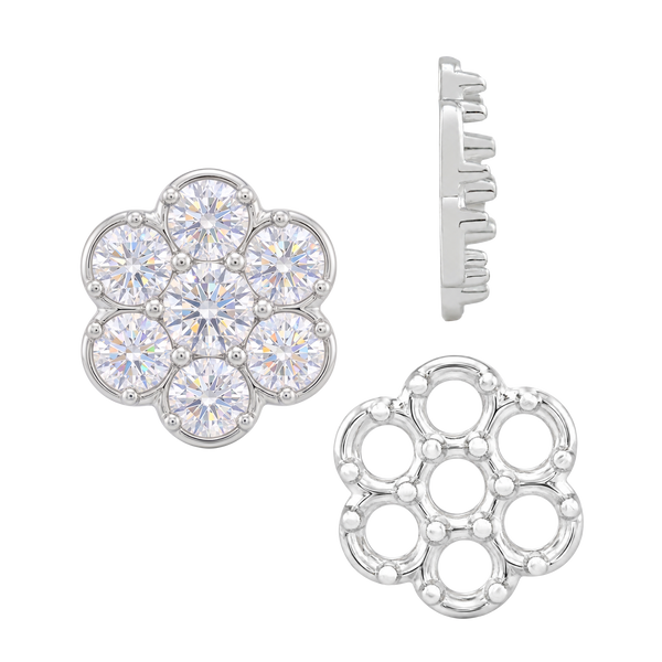 7 Stone Cluster Tops (7.00 x 1.00 mm - 7.00 x 3.60 mm)