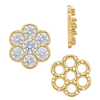 7 Stone Cluster Tops (7.00 x 1.00 mm - 7.00 x 3.60 mm)