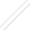 Bulk / Spooled Light Round Cable Chain in Platinum (1.20 mm - 1.70 mm)