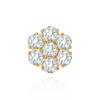 6 Stone Cluster Tops (6.00 x 1.00 mm - 6.00 x  4.75 mm)