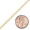 Bulk / Spooled Light Round Cable Chain in 14K Gold-Filled (1.50 mm - 11.00 mm)