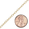Bulk / Spooled Light Round Cable Chain in 14K Gold-Filled (1.50 mm - 11.00 mm)