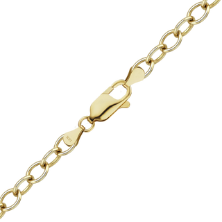 Finished Light Round Cable Anklet in 18K Yellow Gold (1.40 mm - 3.30 mm)