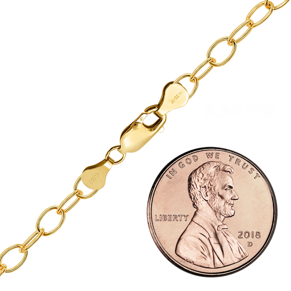 Finished Light Round Cable Bracelet in 14K Gold-Filled (1.50 mm - 8.00 mm)
