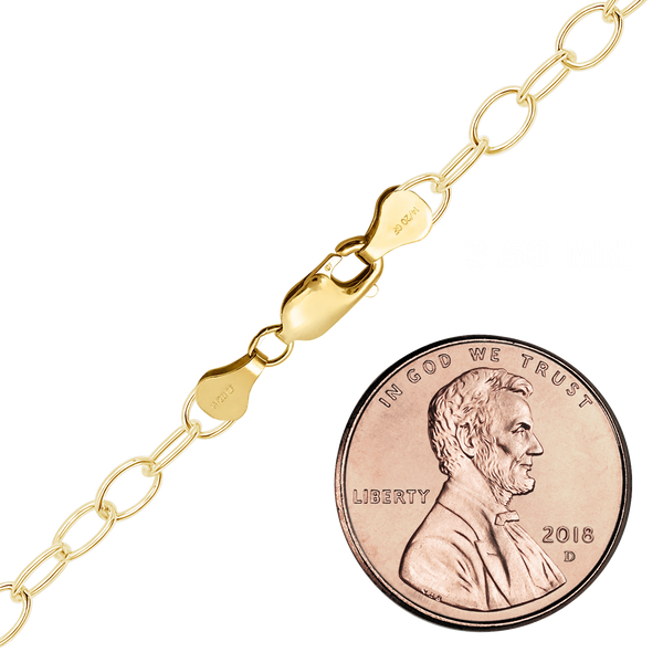 Finished Light Round Cable Bracelet in 14K Gold-Filled (1.50 mm - 8.00 mm)