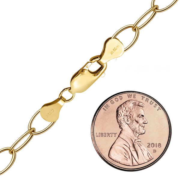 Finished Light Round Cable Necklace in 14K Gold-Filled (1.50 mm - 11.00 mm)