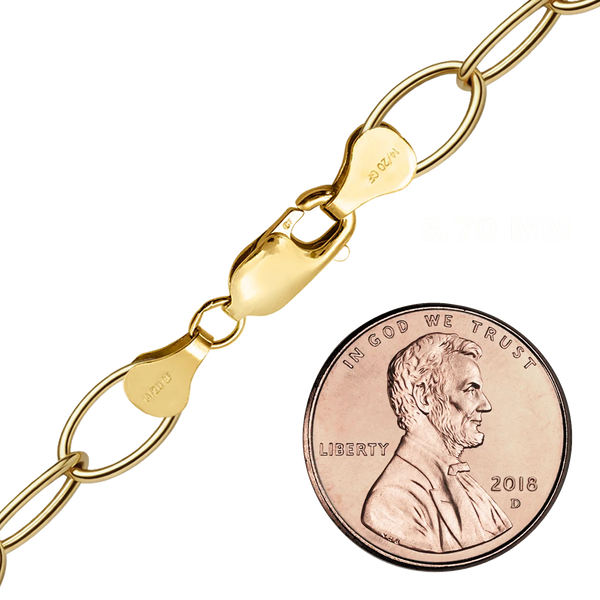 Finished Light Round Cable Necklace in 14K Gold-Filled (1.50 mm - 11.00 mm)