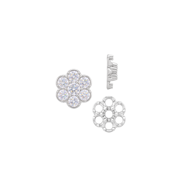 7 Stone Cluster Tops (7.00 x 1.00 mm - 7.00 x 3.60 mm)