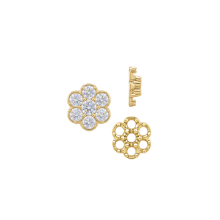 7 Stone Cluster Tops (7.00 x 1.00 mm - 7.00 x 3.60 mm)