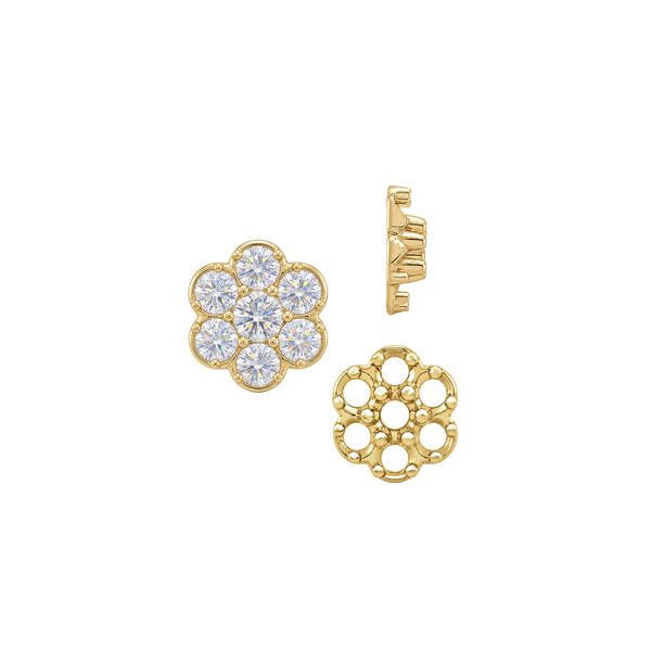 7 Stone Cluster Tops (7.00 x 1.00 mm - 7.00 x 3.60 mm)