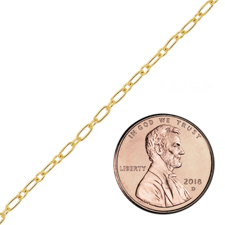 thumbnail image 2 of 14K Yellow Gold-Plated Sterling Silver Adjustable Cable Chain Necklace – Up To 22" 2 of 4