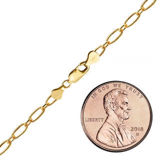 Finished Long & Short Cable Necklace in 14K Gold-Filled (2.20 mm)