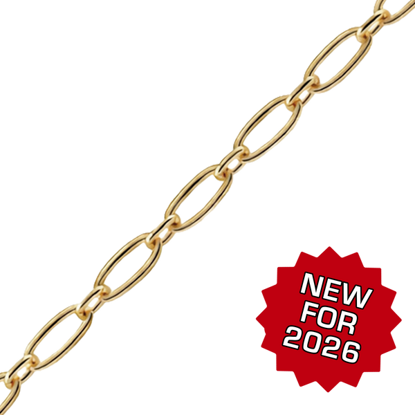Bulk / Spooled Long & Short Cable Chain in 14K Gold-Filled (2.20 mm)