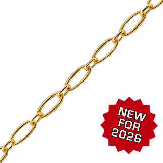 Bulk / Spooled Long & Short Cable Chain in 14K Gold-Filled (2.20 mm)