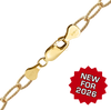 Finished Textured Light Round Cable Bracelet in 14K Gold-Filled (3.30 mm)