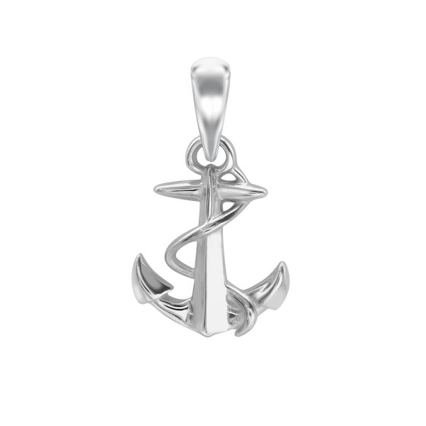 Tiny Anchor Charm in Sterling Silver (18 x 16mm)