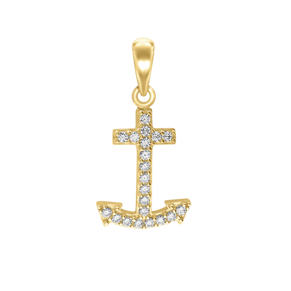 Anchor Charm in Sterling Silver (28 x 12mm)