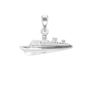 Small Ship Charm in Sterling Silver (15 x 20mm)