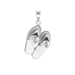 Flip Flops Charm in Sterling Silver (25 x 13mm)