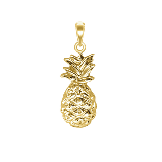 Large Pineapple Charm in Sterling Silver (34 x 12mm)