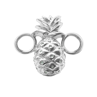 Pineapple Bracelet Top in Sterling Silver (28 x 25 mm)
