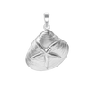 Sand Dollar Charm in Sterling Silver (26 x 21mm)