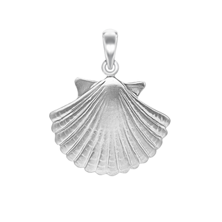 Seashell Charm in Sterling Silver (30 x 21mm)