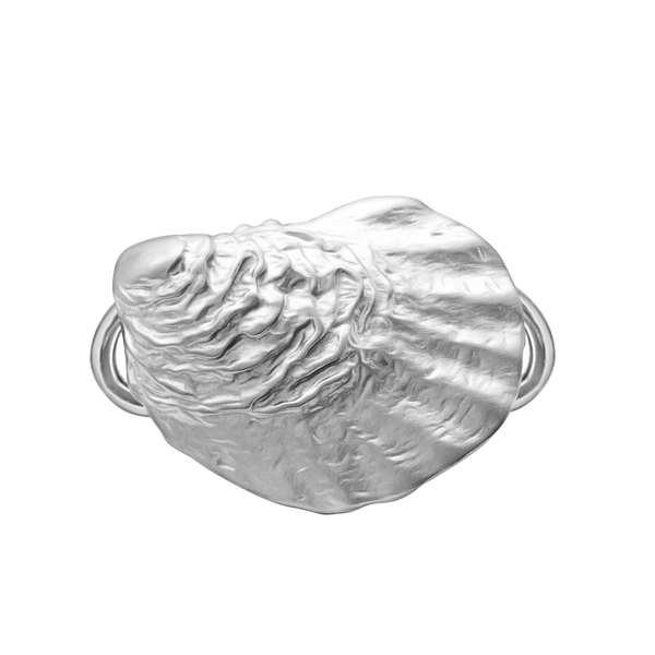 Oyster Shell Bracelet Top in Sterling Silver (28 x 20mm)