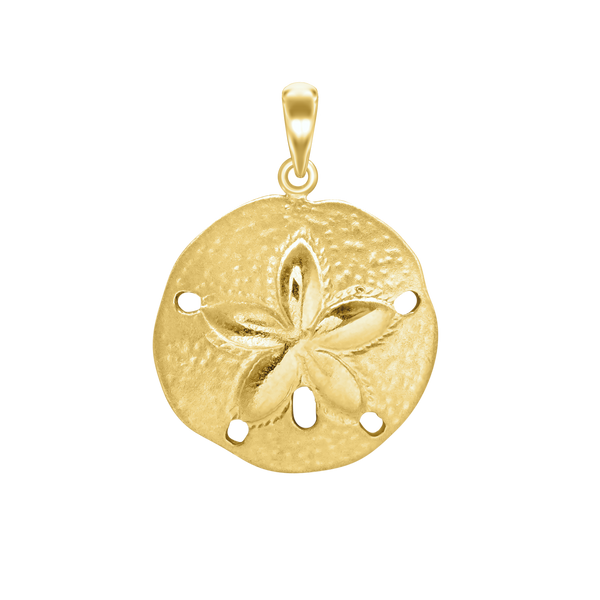 Seashell and Starfish Charm in Sterling Silver (32 x 20mm)