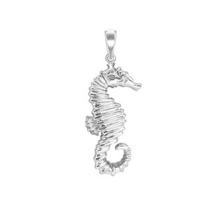 Large Seahorse Charm in Sterling Silver (41 x 15mm)