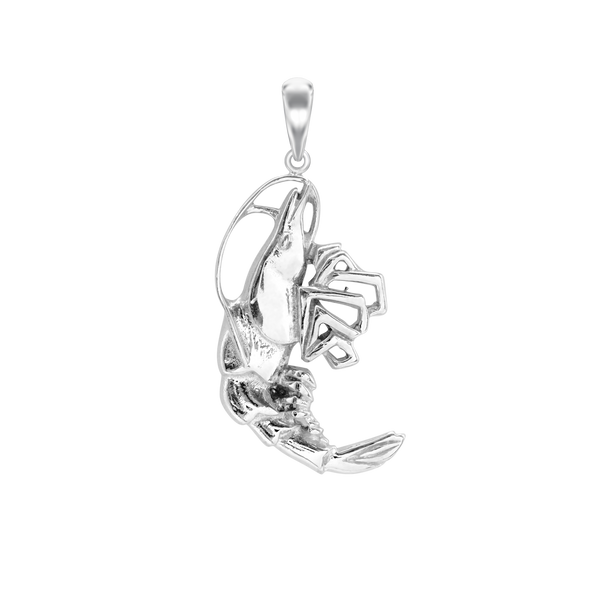 Crawfish Charm in Sterling Silver (37 x 18mm)