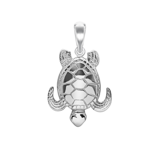 Turtle Charm in Sterling Silver (28 x 18mm)