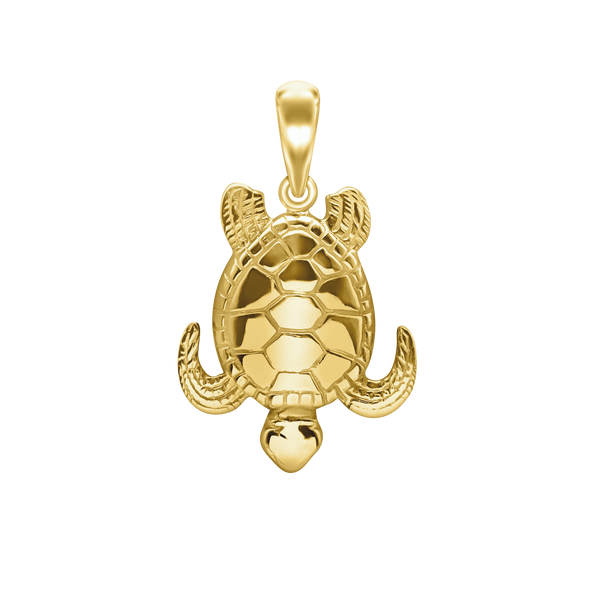 Turtle Charm in Sterling Silver (28 x 18mm)