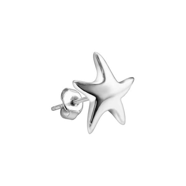 Plain Star Fish Charm Earring