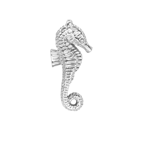 Seahorse Charm in Sterling Silver (28 x 12mm)