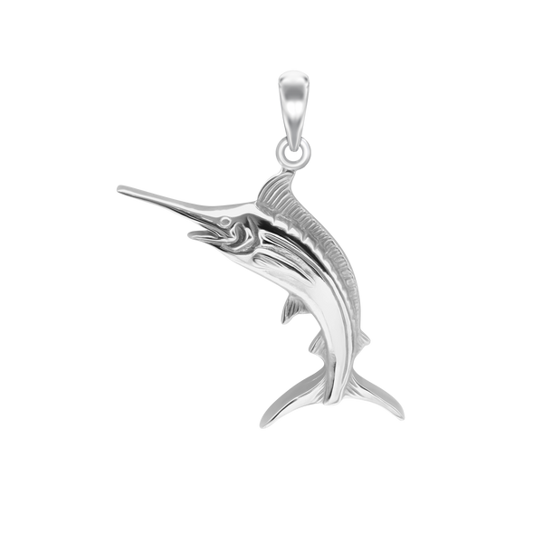 Swordfish Charm in Sterling Silver (39 x 25mm)