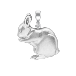 Rabbit Charm in Sterling Silver (31 x 23mm)