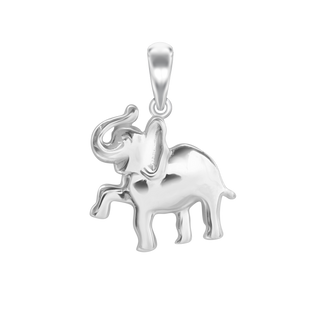 Small Elephant Charm in Sterling Silver (21 x17mm)