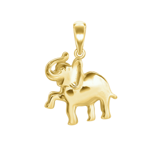 Small Elephant Charm in Sterling Silver (21 x17mm)