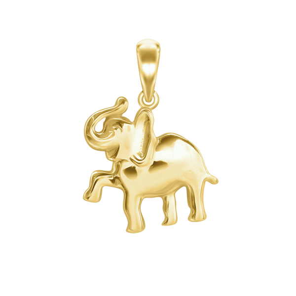 Small Elephant Charm in Sterling Silver (21 x17mm)