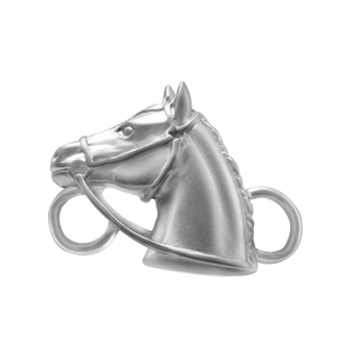 Horse Head Bracelet Top in Sterling Silver (28 x 22 mm)