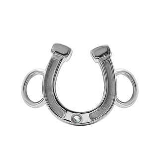 Horseshoe Bracelet Top in Sterling Silver (27 x 19 mm)