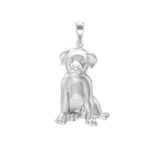 Dog Charm in Sterling Silver (37 x 20mm)