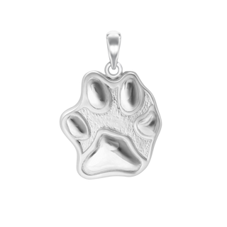 Pawprint Charm in Sterling Silver (37 x 27mm)