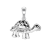 Turtle Side Charm in Sterling Silver ( 17 x 17mm)